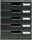 Exacompta Schubladenbox Modulo  schwarz 301414D, DIN A4 mit 5 Schubladen, 1 St.