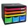 Exacompta Schubladenbox STORE-BOX  rot, orange, gelb, grün, hellblau, violett 306798D, DIN A4 quer mit 6 Schubladen, 1 St.