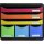 Exacompta Schubladenbox STORE-BOX  rot, orange, gelb, grün, hellblau, violett 306798D, DIN A4 quer mit 6 Schubladen, 1 St.
