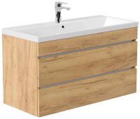 POSSEIK Waschbecken mit Unterschrank FELLINI 100 eiche...