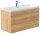 POSSEIK Waschbecken mit Unterschrank FELLINI 100 eiche gold 100,0 x 48,0 x 58,4 cm