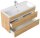 POSSEIK Waschbecken mit Unterschrank FELLINI 100 eiche gold 100,0 x 48,0 x 58,4 cm