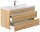 POSSEIK Waschbecken mit Unterschrank FELLINI 100 eiche gold 100,0 x 48,0 x 58,4 cm