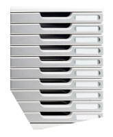 Exacompta Schubladenbox Modulo  steingrau 302041D, DIN A4...