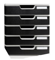 Exacompta Schubladenbox Modulo  schwarz 301014D, DIN A4...