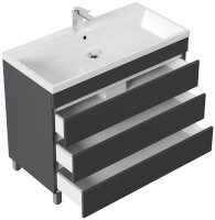 POSSEIK Waschbecken mit Unterschrank FELLINI 100 grafit...