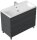 POSSEIK Waschbecken mit Unterschrank FELLINI 100 grafit 100,0 x 48,0 x 83,5 cm