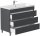 POSSEIK Waschbecken mit Unterschrank FELLINI 100 grafit 100,0 x 48,0 x 83,5 cm