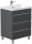 POSSEIK Waschbecken mit Unterschrank FELLINI 60 grafit 60,0 x 48,0 x 83,5 cm