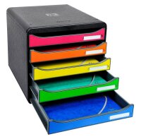 Exacompta Schubladenbox BIG-BOX PLUS  rot, orange, gelb,...