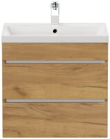 POSSEIK Waschbecken mit Unterschrank FELLINI 60 eiche gold 60,0 x 48,0 x 58,4 cm