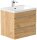 POSSEIK Waschbecken mit Unterschrank FELLINI 60 eiche gold 60,0 x 48,0 x 58,4 cm
