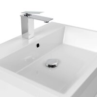 POSSEIK Waschbecken mit Unterschrank FELLINI 70 weiß glanz 70,0 x 48,0 x 83,5 cm