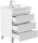 POSSEIK Waschbecken mit Unterschrank FELLINI 70 weiß glanz 70,0 x 48,0 x 83,5 cm