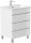 POSSEIK Waschbecken mit Unterschrank FELLINI 70 weiß glanz 70,0 x 48,0 x 83,5 cm