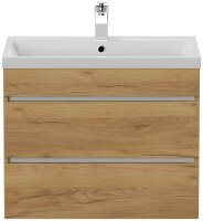 POSSEIK Waschbecken mit Unterschrank FELLINI 70 eiche gold 70,0 x 48,0 x 58,4 cm