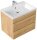 POSSEIK Waschbecken mit Unterschrank FELLINI 70 eiche gold 70,0 x 48,0 x 58,4 cm