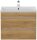 POSSEIK Waschbecken mit Unterschrank FELLINI 70 eiche gold 70,0 x 48,0 x 58,4 cm