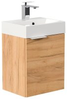POSSEIK Waschbecken mit Unterschrank CUBI SLIMLINE eiche...