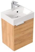 POSSEIK Waschbecken mit Unterschrank CUBI SLIMLINE eiche gold 40,0 x 31,0 x 56,3 cm