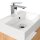 POSSEIK Waschbecken mit Unterschrank CUBI SLIMLINE eiche gold 40,0 x 31,0 x 56,3 cm
