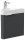 POSSEIK Waschbecken mit Unterschrank DELTA SLIMLINE grafit 52,0 x 37,0 x 55,0 cm