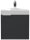 POSSEIK Waschbecken mit Unterschrank DELTA SLIMLINE grafit 52,0 x 37,0 x 55,0 cm
