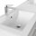 POSSEIK Waschbecken mit Unterschrank NERO XL weiß glanz 153,0 x 46,5 x 51,2 cm