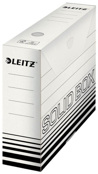 LEITZ Archivbox Solid weiß 8,0 x 33,0 x 25,7 cm, 10 St.