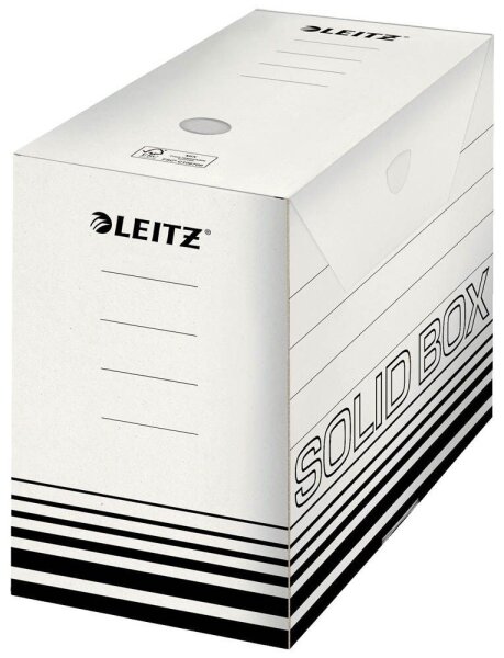 LEITZ Archivboxen Solid weiß 15,0 x 33,0 x 25,7 cm, 10 Pack