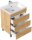 POSSEIK Waschbecken mit Unterschrank FELLINI 70 eiche gold 70,0 x 48,0 x 83,5 cm