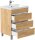 POSSEIK Waschbecken mit Unterschrank FELLINI 70 eiche gold 70,0 x 48,0 x 83,5 cm