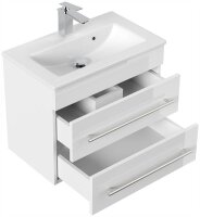 POSSEIK Waschbecken mit Unterschrank PORTUS SLIMLINE 600 weiß glanz 60,0 x 36,0 x 49,6 cm
