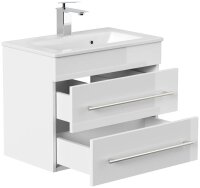 POSSEIK Waschbecken mit Unterschrank PORTUS SLIMLINE 600 weiß glanz 60,0 x 36,0 x 49,6 cm