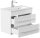 POSSEIK Waschbecken mit Unterschrank PORTUS SLIMLINE 600 weiß glanz 60,0 x 36,0 x 49,6 cm