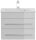 POSSEIK Waschbecken mit Unterschrank PORTUS SLIMLINE 600 weiß glanz 60,0 x 36,0 x 49,6 cm
