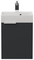 POSSEIK Waschbecken mit Unterschrank CUBI SLIMLINE grafit 40,0 x 31,0 x 56,3 cm