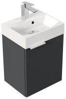 POSSEIK Waschbecken mit Unterschrank CUBI SLIMLINE grafit 40,0 x 31,0 x 56,3 cm