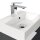 POSSEIK Waschbecken mit Unterschrank CUBI SLIMLINE grafit 40,0 x 31,0 x 56,3 cm