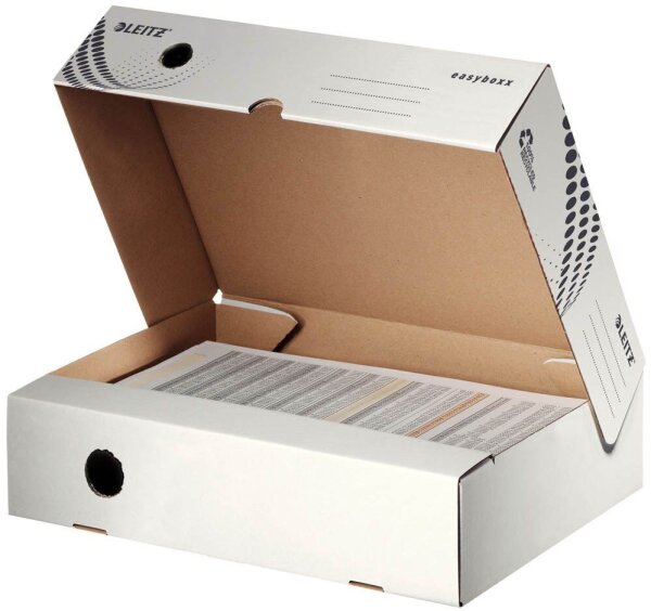 LEITZ Archivboxen easyboxx weiß 8,0 x 35,0 x 25,0 cm, 25 Pack