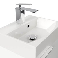 POSSEIK Waschbecken mit Unterschrank CUBI SLIMLINE weiß glanz 40,0 x 31,0 x 56,3 cm