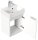 POSSEIK Waschbecken mit Unterschrank CUBI SLIMLINE weiß glanz 40,0 x 31,0 x 56,3 cm