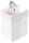 POSSEIK Waschbecken mit Unterschrank CUBI SLIMLINE weiß glanz 40,0 x 31,0 x 56,3 cm
