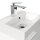 POSSEIK Waschbecken mit Unterschrank CUBI SLIMLINE weiß glanz 40,0 x 31,0 x 56,3 cm