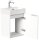 POSSEIK Waschbecken mit Unterschrank CUBI SLIMLINE weiß glanz 40,0 x 31,0 x 56,3 cm