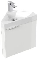 POSSEIK Waschbecken mit Unterschrank DELTA SLIMLINE weiß glanz 52,0 x 37,0 x 55,0 cm