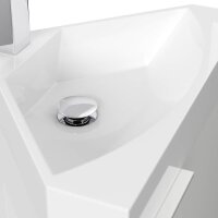 POSSEIK Waschbecken mit Unterschrank DELTA SLIMLINE weiß glanz 52,0 x 37,0 x 55,0 cm