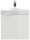 POSSEIK Waschbecken mit Unterschrank DELTA SLIMLINE weiß glanz 52,0 x 37,0 x 55,0 cm