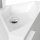 POSSEIK Waschbecken mit Unterschrank DELTA SLIMLINE weiß glanz 52,0 x 37,0 x 55,0 cm
