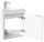 POSSEIK Waschbecken mit Unterschrank DELTA SLIMLINE weiß glanz 52,0 x 37,0 x 55,0 cm